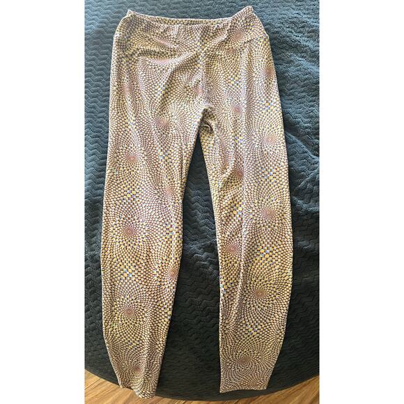 Multicolored Psychedelic Lu La Roe Leggings One Size - Picture 2 of 5